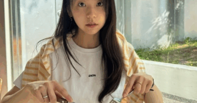 Korean actress Ahn Sohee showcases effortless summer fashion in white and pastel tones