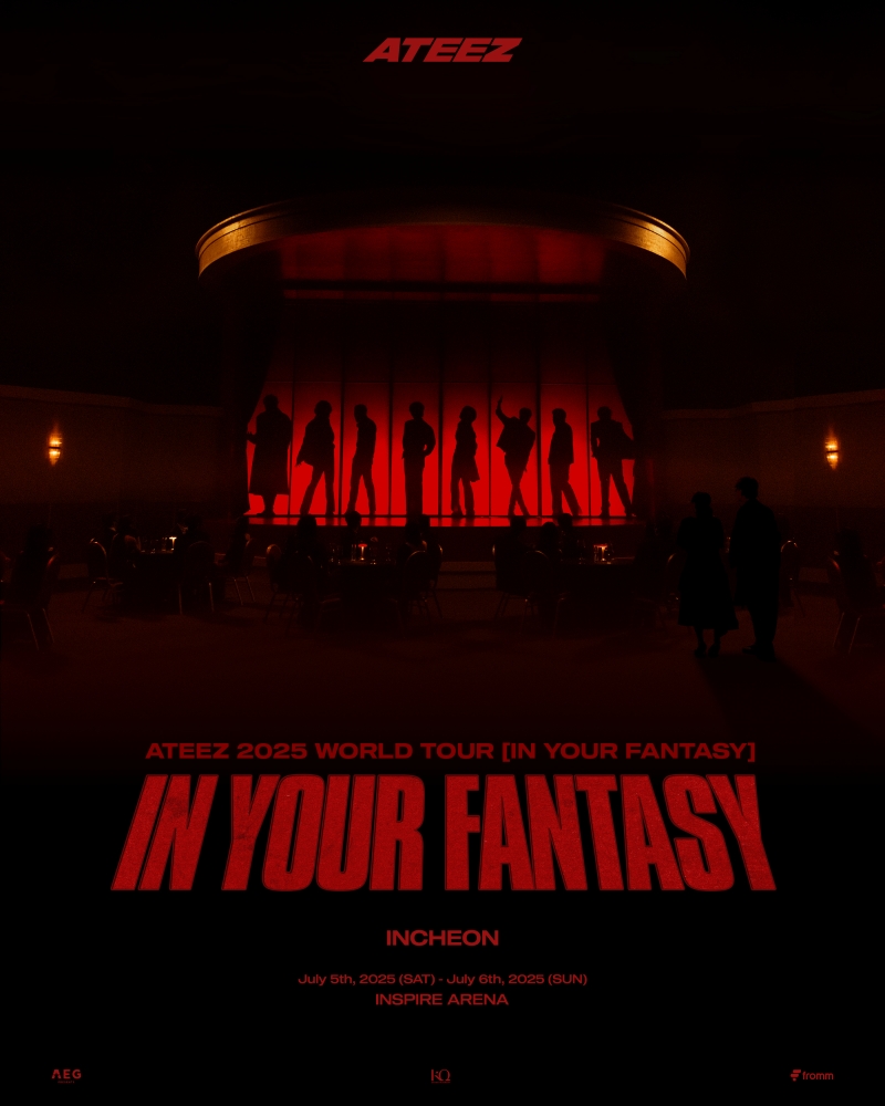 ATEEZ begins their 2025 World Tour with sold-out concerts in Incheon, Korea.