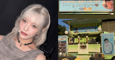 Cha Eunwoo receives coffee truck from Moonbin sister Moon Sua on Netflix set