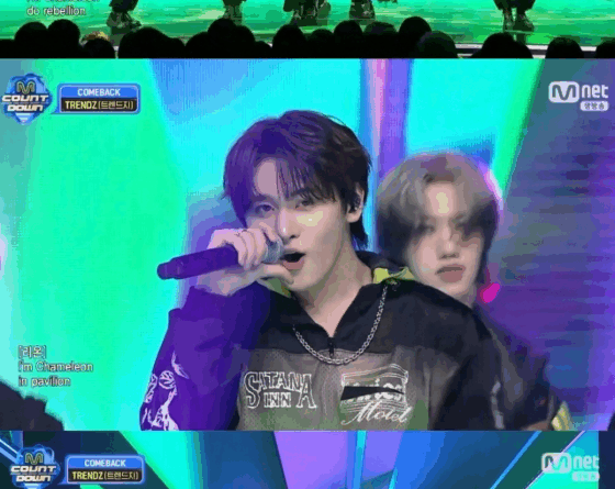 Kpop group TRENDZ performs Chameleon on M Countdown showcasing new vibrant concept