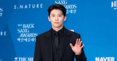 TV star DEX poses at the 61st Baeksang Arts Awards in Seoul