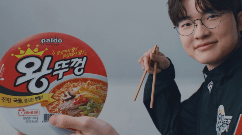 Paldo features esports star Faker in new Wang Ttukkeong noodle campaign package