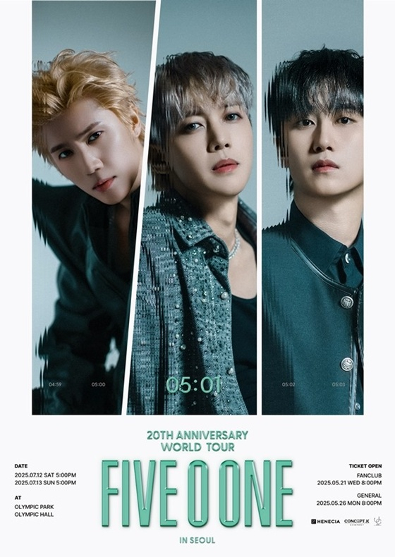 FIVE O ONE reveals main poster for their 20th-anniversary Seoul concert