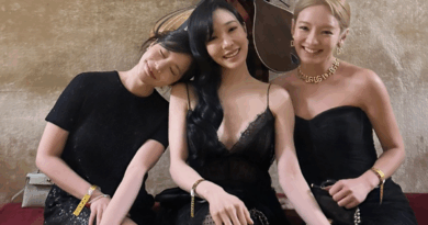 Girls Generation members shine in black dresses at LA Gold Gala
