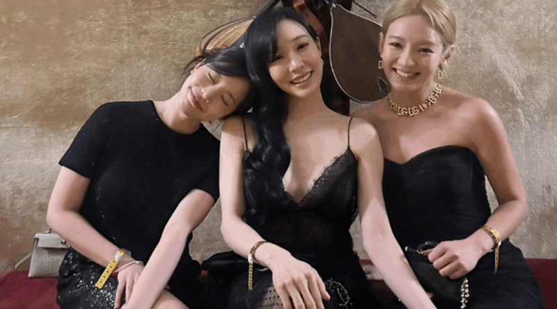 Girls Generation members shine in black dresses at LA Gold Gala
