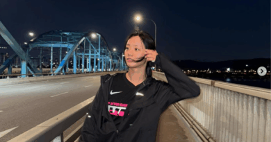 Hyeri of Girls Day trains for Nike After Dark Tour Seoul 10K Run by Han River