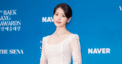 IU attends the 61st Baeksang Arts Awards wearing Gucci at COEX in Seoul