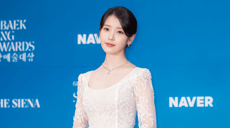 IU attends the 61st Baeksang Arts Awards wearing Gucci at COEX in Seoul