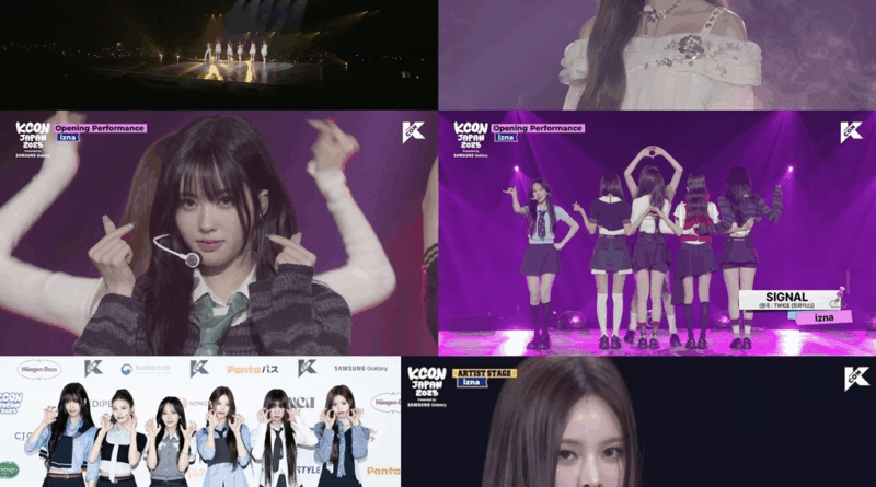 Rising Kpop girl group izna performs at KCON JAPAN 2025 with vibrant energy