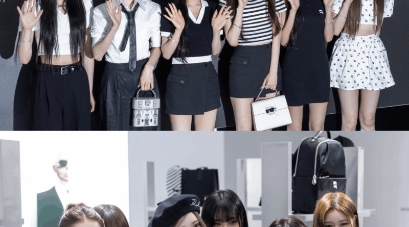 izna stuns in black and white look at Karl Lagerfeld pop up event in Seoul