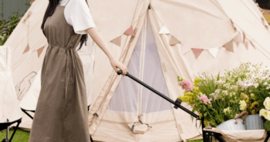 aespa Karina models Nordisk 2025 summer outdoor fashion with serene vibes