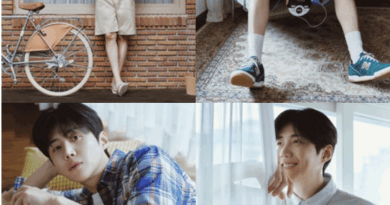 Kim Seonho in Beanspole Solsol Knit featured in ELLE Korea June pictorial