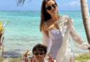Lee Si young enjoys beach vacation with her son on Managaha Island