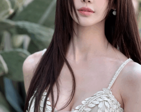 Namyu Ri poses in Cannes for her series Nursery Rhyme Ghost Story