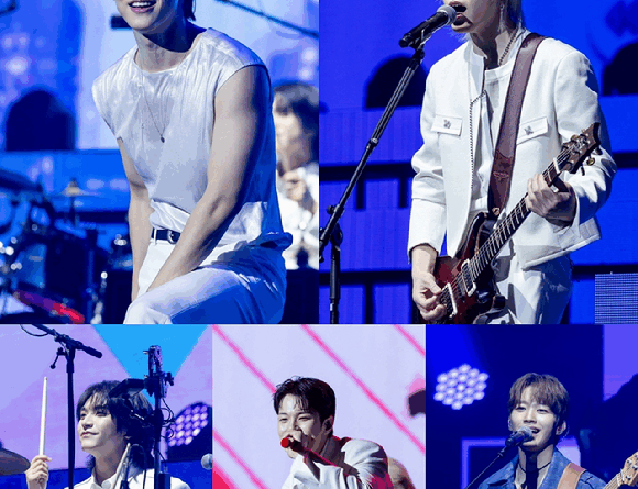 N Flying performing Full Circle concert at Olympic Hall Seoul