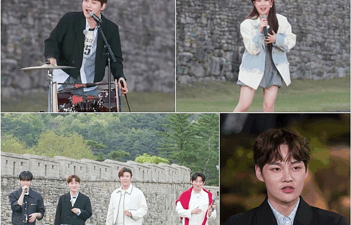 Park Seo jin performing janggu in Korea Japan Top Ten Show in Mungyeong