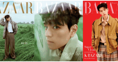 Stray Kids Seungmin wears Burberry coat for Harpers BAZAAR Korea June edition