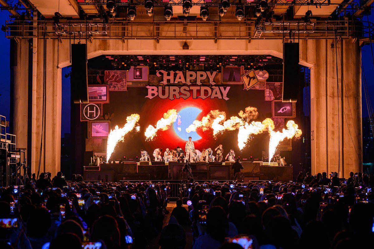 K-pop group SEVENTEEN holds 10th anniversary event at Seoul's Banpo Hangang Park