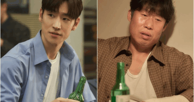 Yoo Haejin and Lee Jehoon toast with soju in the Korean film Soju War