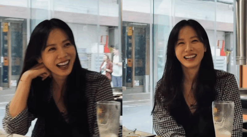 Son Ye jin shares peaceful lunch moment with beer and noodles