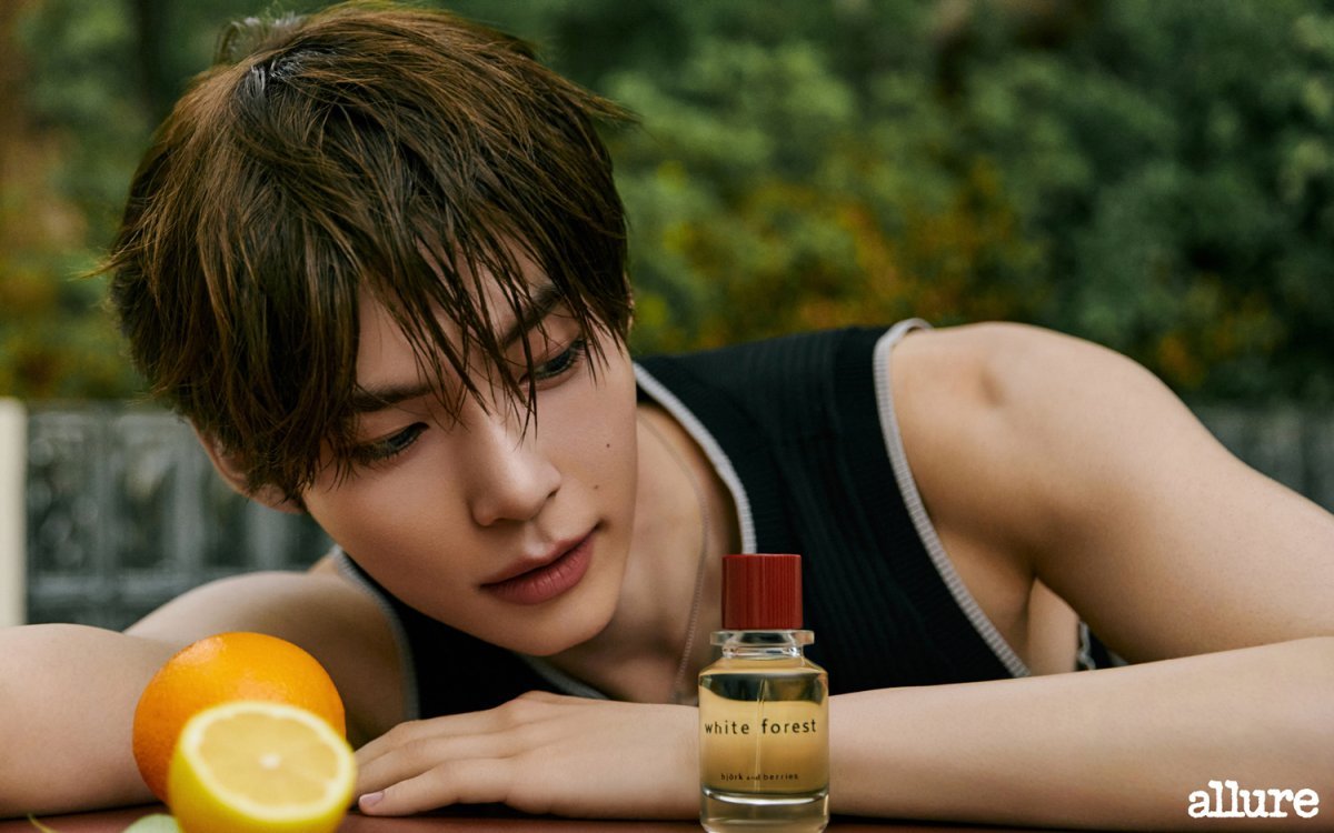 Model and artist Sung Han-bin gracing the pages of Allure with Björk and Berries