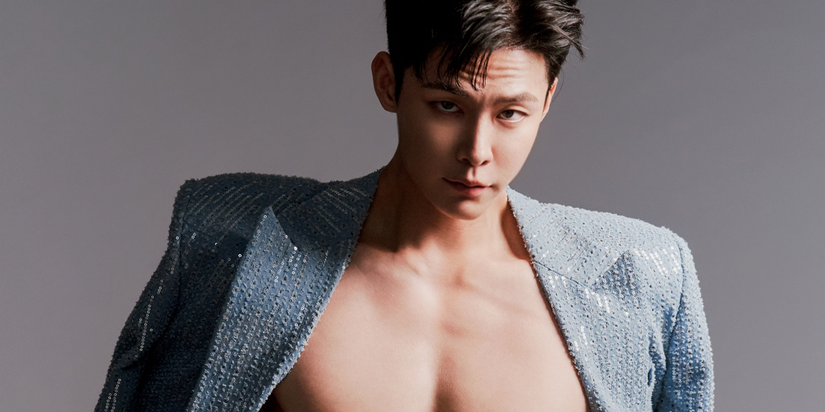 Theodore Jang in a stunning fashion shoot showcasing his masculine appeal and style.
