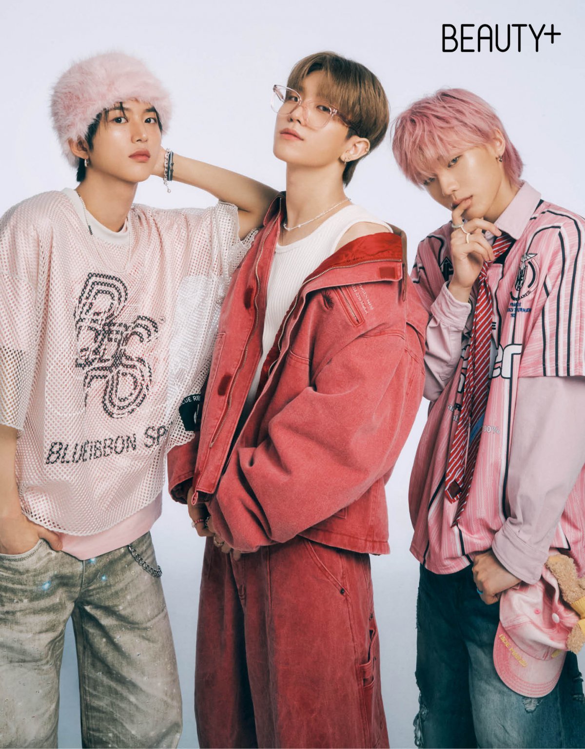 Beauty Plus showcases TNX in a captivating shoot blending masculine and youthful styles