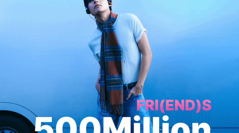 BTS V dominates Spotify with 500 million streams on solo single FRIENDS
