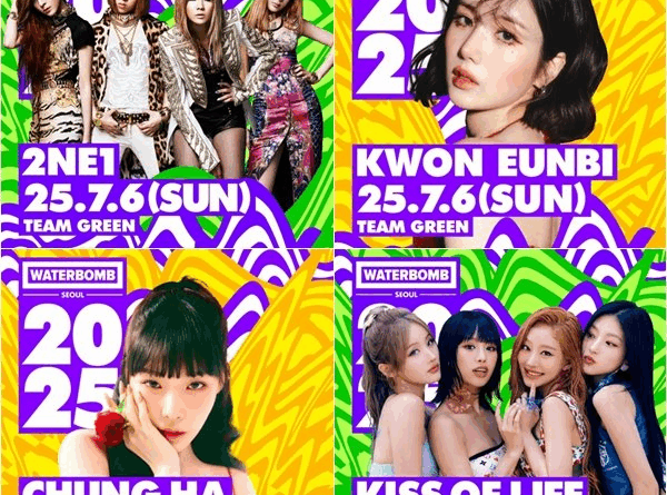 Kpop stars battle for Waterbomb Goddess 2025 at the summer music festival