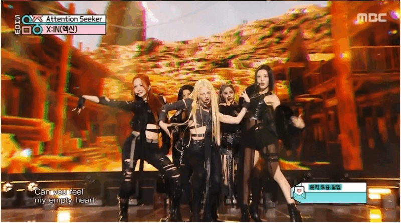 XIN performs Attention Seeker on MBC Show Music Core with powerful energy