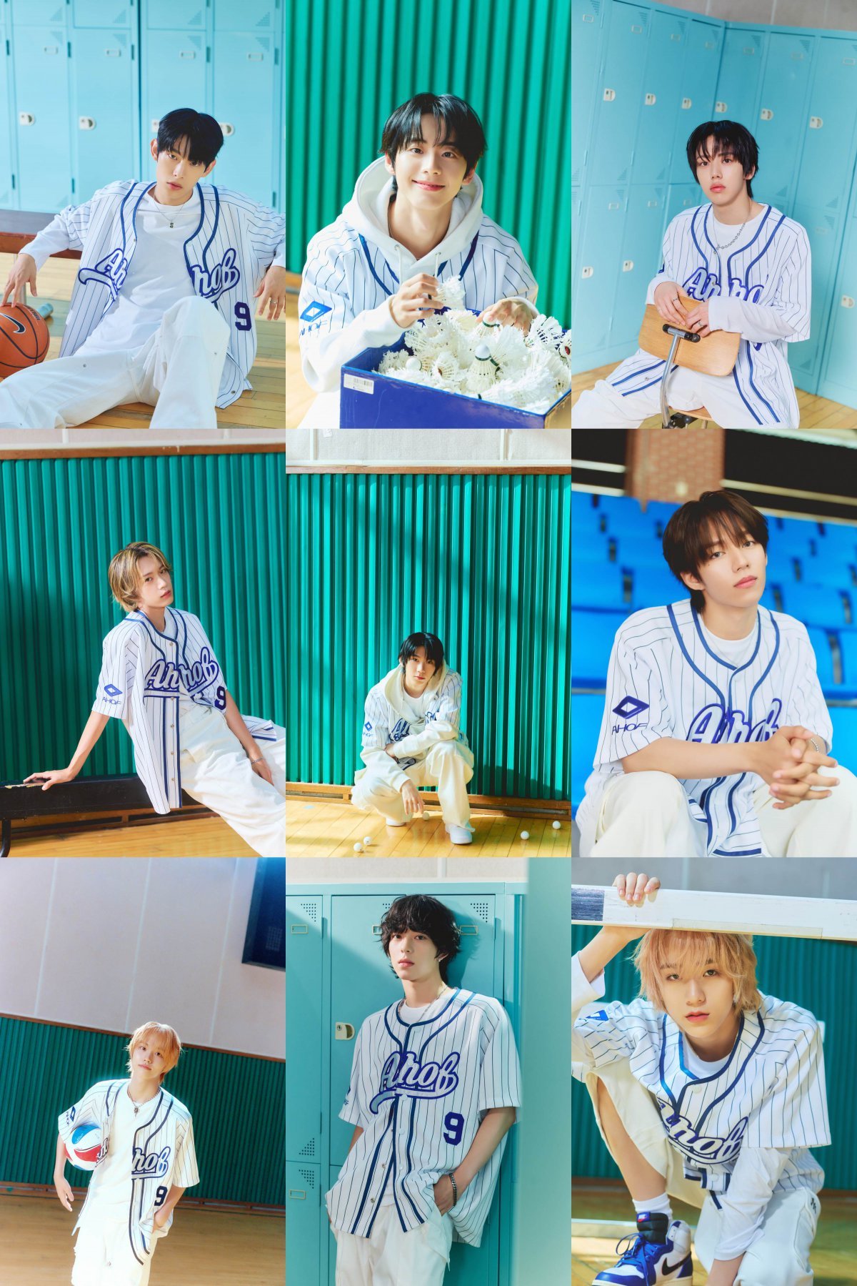 The Kpop group AHOF showcases unity in their baseball-themed images for 'Who We Are'.