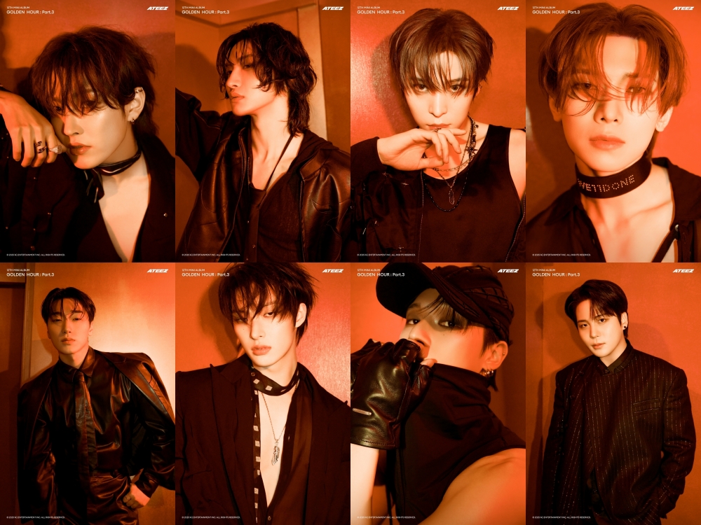 ATEEZs new album photoshoot unveils a captivating and chic concept.