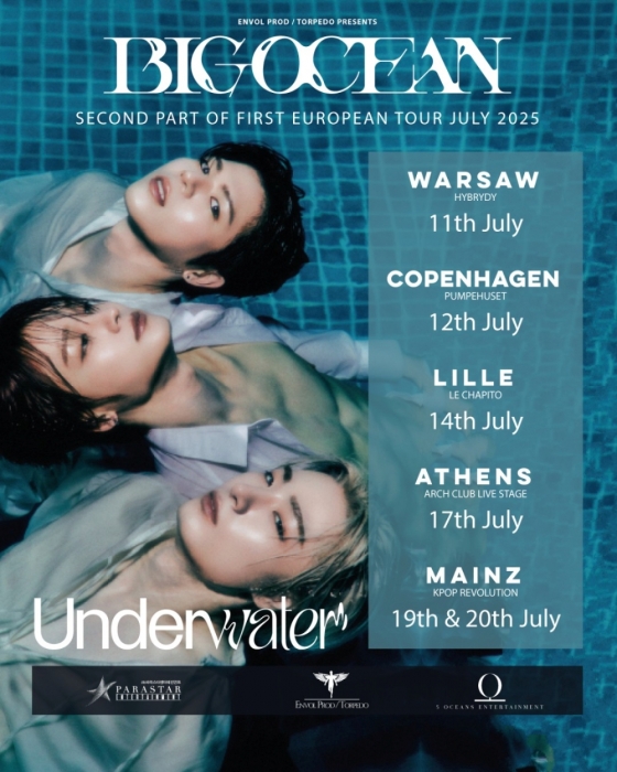 Big Ocean announces additional dates for European tour Underwater due to popular demand