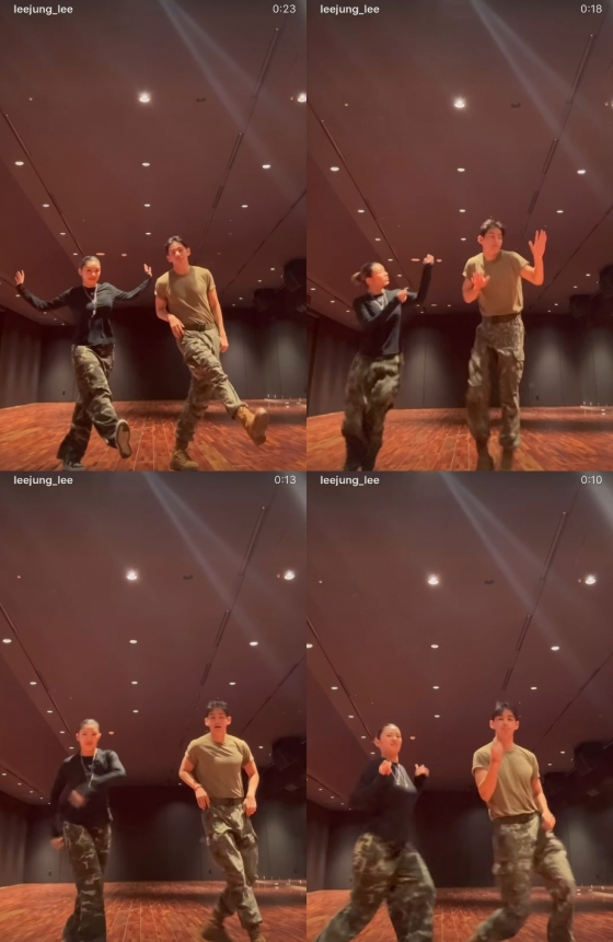 BTS V collaborates with Lee Jung in an energetic dance video post discharge