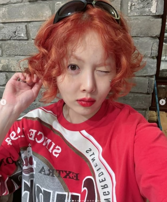 Hyuna and Hyun Joonyoung celebrating one year of marriage
