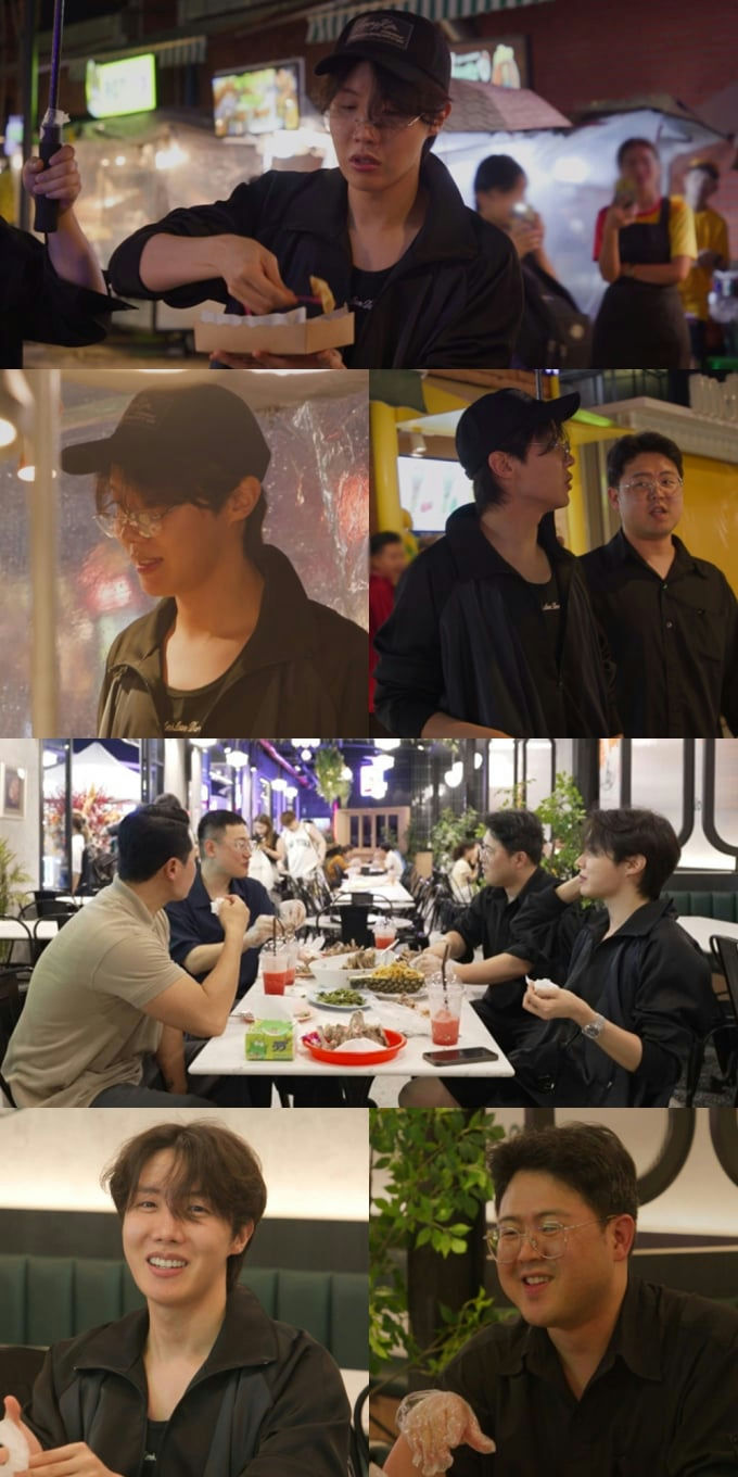 J-Hope of BTS experiencing culture at Bangkok's vibrant night market