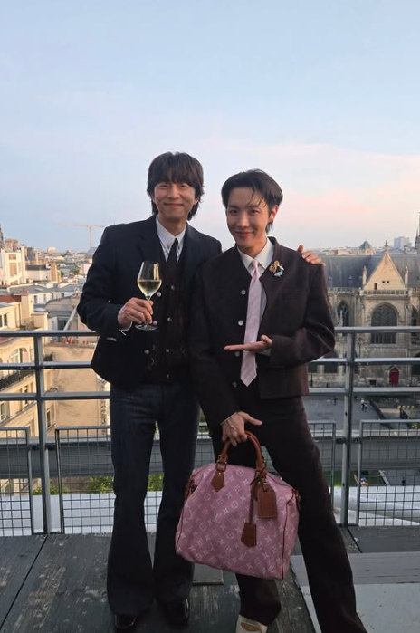 BTS member J-Hope and actor Gong Yoo spotted together in Paris in stunning styles