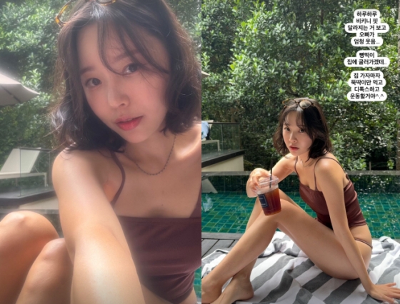 Explore Lee Sori's fashionable vacation snapshots in Jeju with a focus on style.