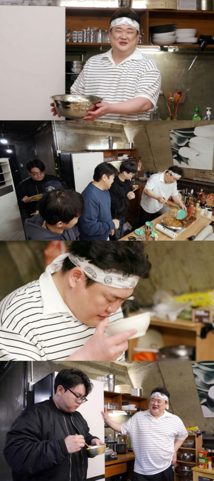 Watch Kim Jun-hyun's latest food show and his unique confinement mukbang