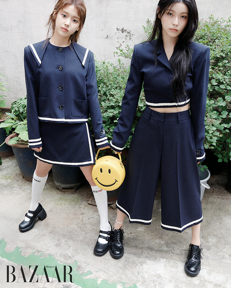 Captivating photoshoot of NMIXX's Jiwoo and Kyujin in Harper's BAZAAR