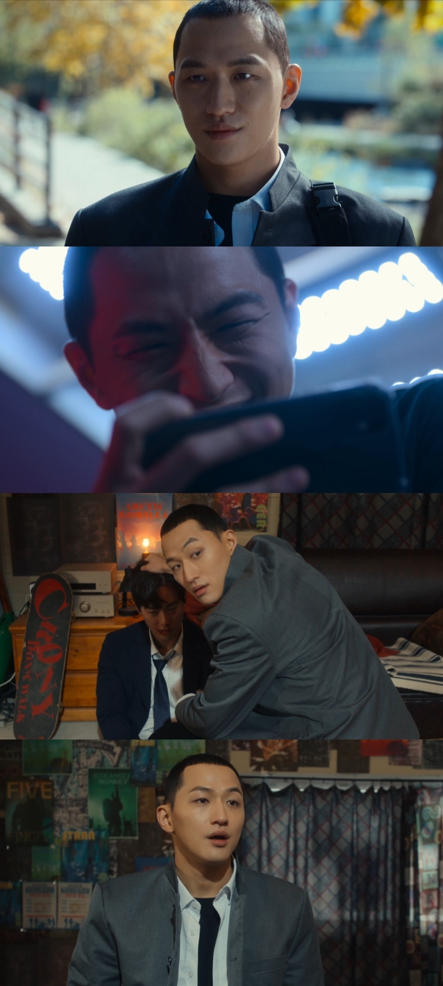 ONE High School Heroes drama showcasing Yoo Hee-jaes intense villain role