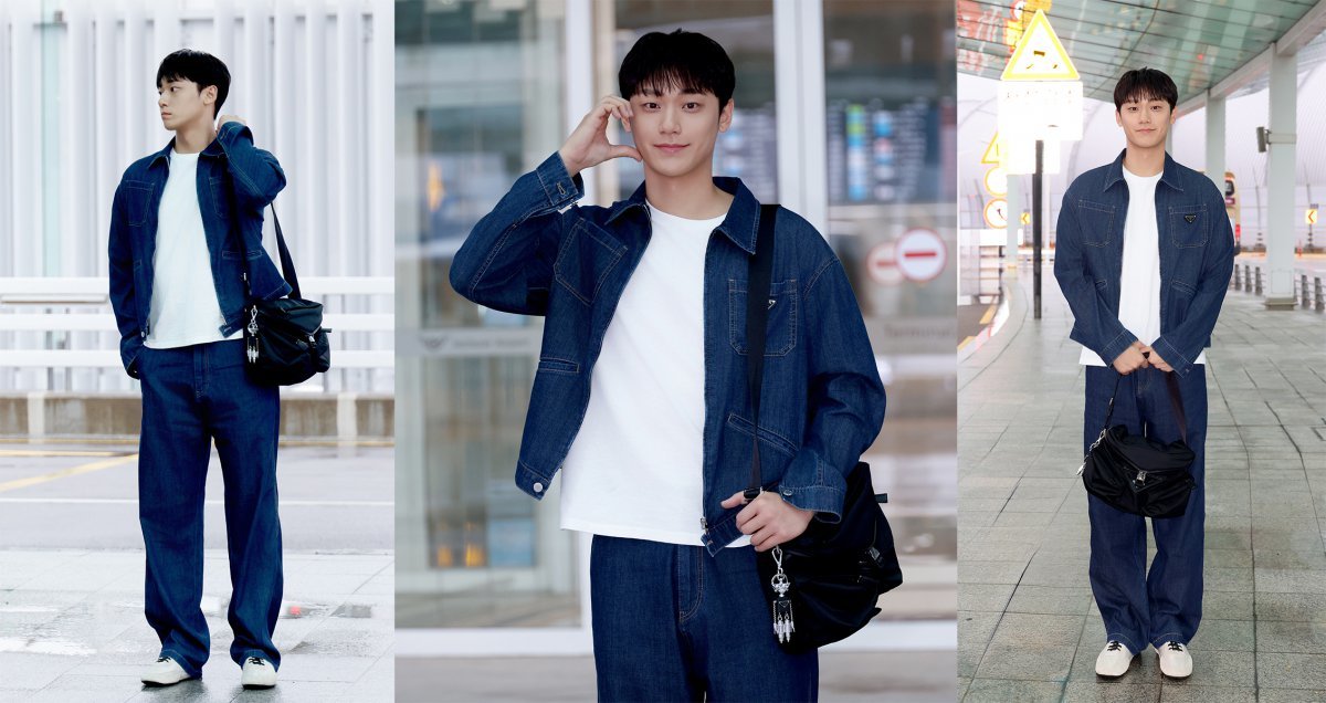 Actor Lee Do-hyun impresses in denim as he leaves for PRADA's 2026 fashion show in Milan.