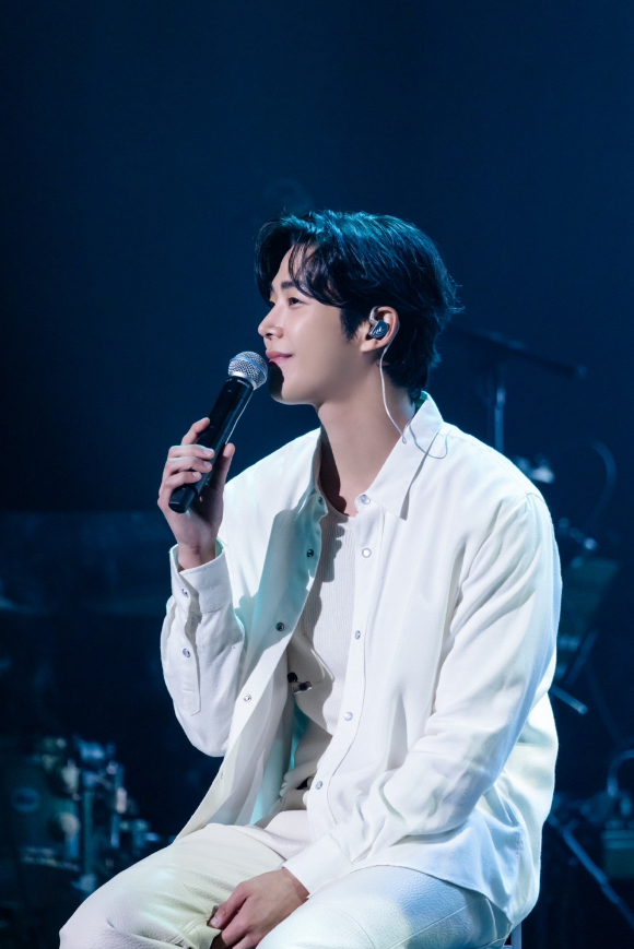 Rowoon performing at his successful 2025 fan meeting event in South Korea