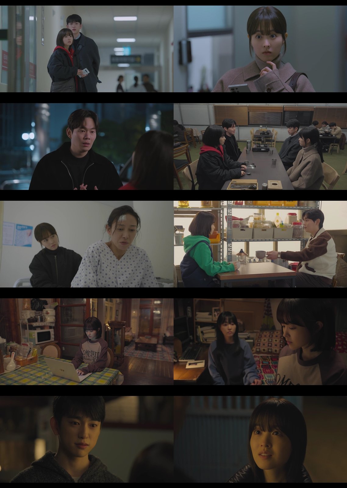 The emotional climax in tvN series Seoul Unknown as love and secrets intersect.