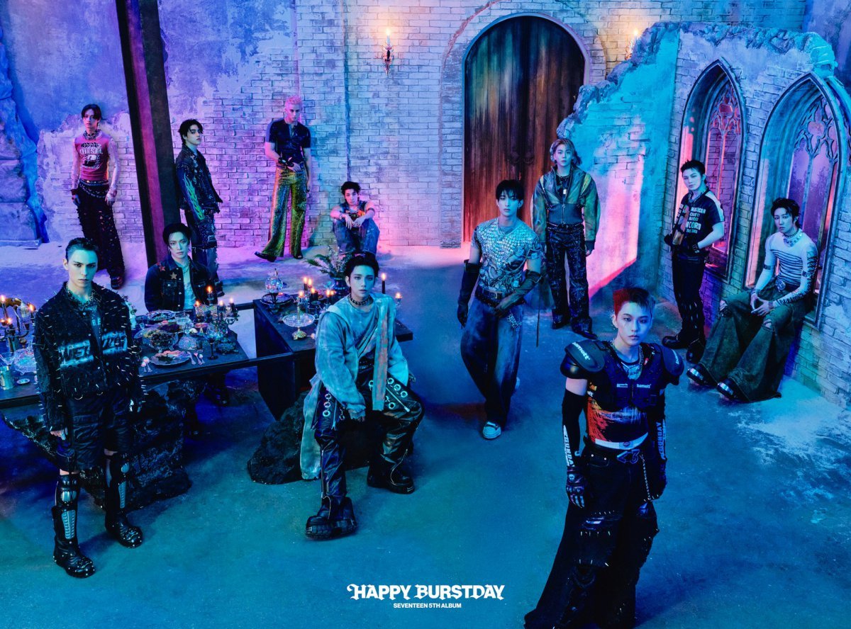 SEVENTEEN dominates music charts with latest album HAPPY BURSTDAY and track THUNDER