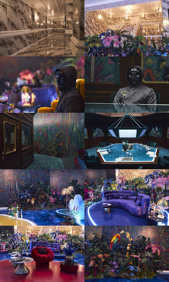 Squid Game Season 3 VIP Room set design showcases dramatic storyline contrast